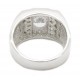 925 Silber Ring "King of Bling" Zirkonia Rhodiniert