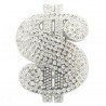 PLAYAZ Gürtelschnalle "Bling Dollar" mit Swarovski Kristallen