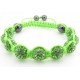 Shamballa Armband "Lime Green" von PLAYAZ mit echten Kristallen besetzt