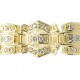 Bling Hip Hop Armband "ROYAL GOLD" von PLAYAZ mit echten Kristallen besetzt