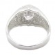 925 Silber Ring "King" Zirkonia Rhodiniert