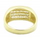 925 Silber Ring "Phat Bling" Zirkonia vergoldet (24 Karat)