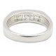 925 Silber Ring "3 Stone" Zirkonia rhodiniert