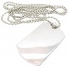 PLAYAZ Dog Tag "Genuine Plain" Kristall mit Kette