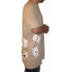 Oversized Tall Tee "4 of a Kind As" beige Poker T-Shirt von PLAYAZ (limited Edition)