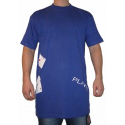 Oversized Tall Tee "4 of a Kind As" beige Poker T-Shirt von PLAYAZ (limited Edition)