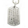 PLAYAZ Dog Tag "FULLY BLING" Kristall mit Kette