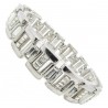 Bling Hip Hop Armband "FULLY BLING" von PLAYAZ mit echten Kristallen besetzt Platinum